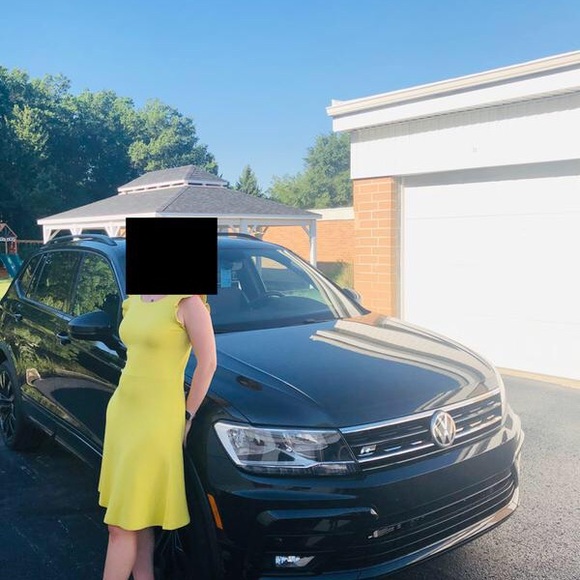 SOLD!! ANN TAYLOR Ruffle Sleeve Flare Sweater Dress || 8 - Picture 5 of 7